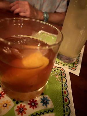 Mexican old fashioned for Cinco menu