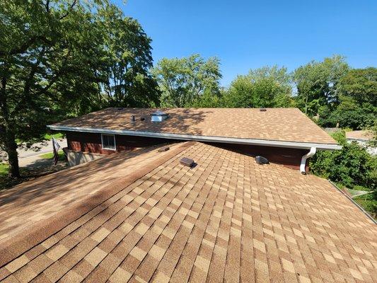 New roof, new skylight window and new gutters