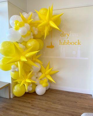 Drybar's selfie wall