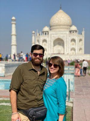 He helped us plan a trip to the Taj Mahal for 26 people!