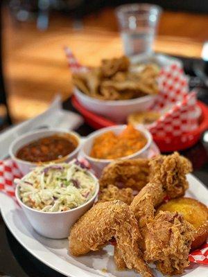 Fried Chicken Wings Plate