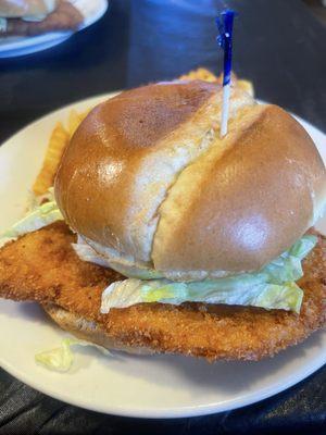 Breaded chicken sandwich- good!!