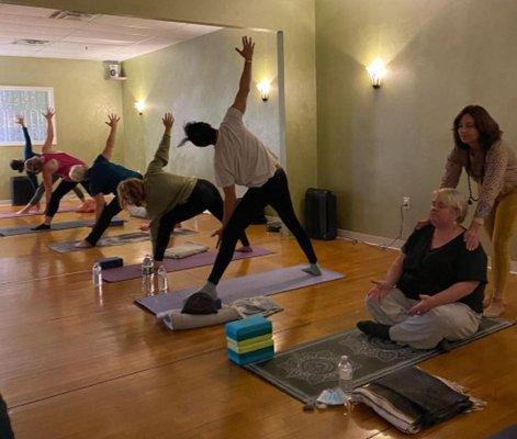 Yoga class with Reiki