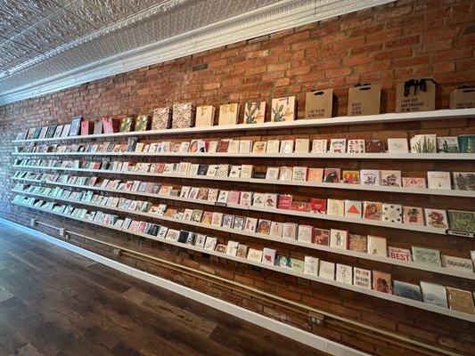 Massive wall of hilarious and beautiful greeting cards