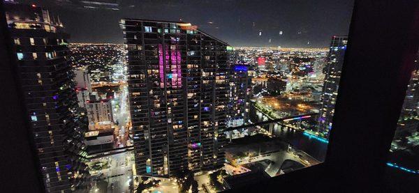 Fantastic view of Miami night lights!