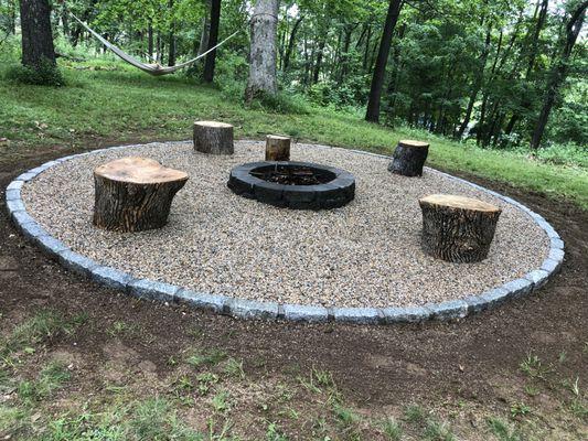 Natural fire pit