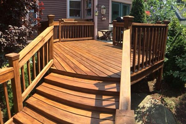 We refinish decks.