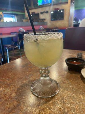 Yummy on the rocks margarita!!!