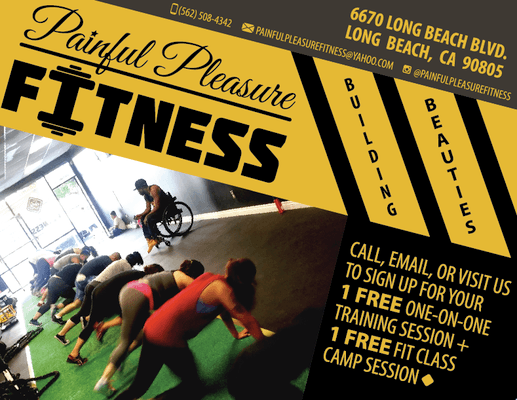 Call, email, or visit us to sign up for your 1 FREE one-on-one training session + 1 FREE fit class camp session!