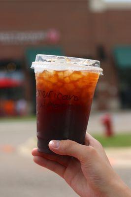 Iced Americano with Abianno Expresso ($3.45)