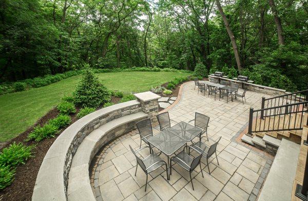 Scenic deck area with grills.