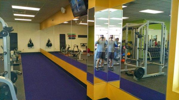 Mirrors installed for Anytime Fitness