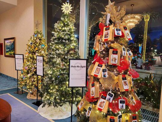 Beautiful Christmas tree display at the Visitor's Center