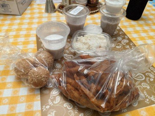 Big bag of cassava fritters and VN desserts