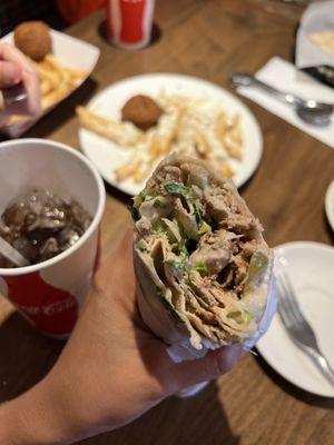 CHICKEN SHAWARMA SANDWICH*--- great as always.