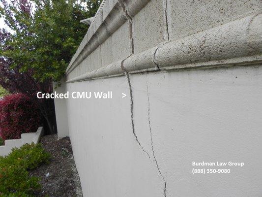 Cracked Wall HOA Law Legal Attorney Burdman Orange County San Diego Association Home