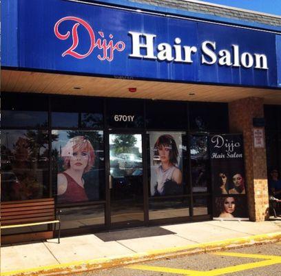 Store front of Salon Dylo near Springfield Towne Center