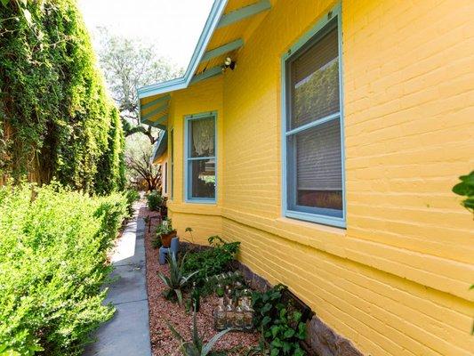 Exterior paint on a residential home in Tucson, Arizona