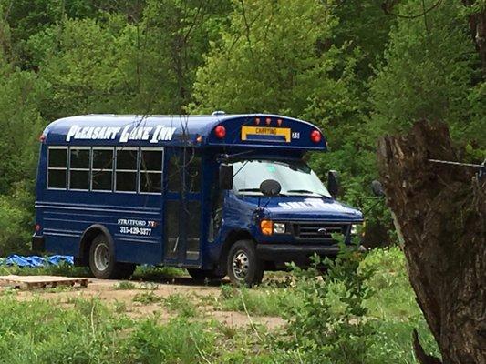 Get on the blue bus of happiness!