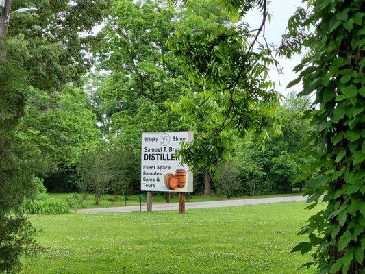 Samuel T. Bryant Distillery sign.