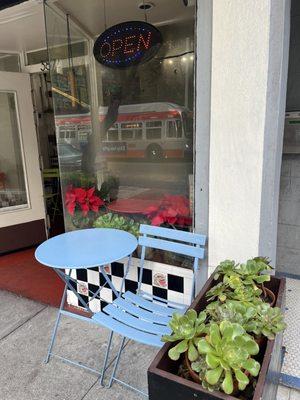 Little corner seating outside