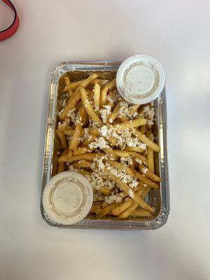 Greekish Fries (Vegetarian)