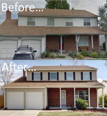 Windows, Siding, Doors, Gutters & Downspouts, Pressure wash, Trim