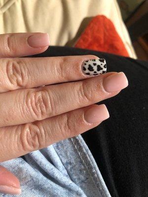 Cow print nails