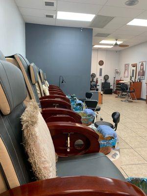 Pedicure area