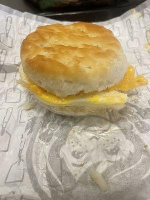 Yummy. Buy one get one free two egg and cheese biscuits so good only three dollars.