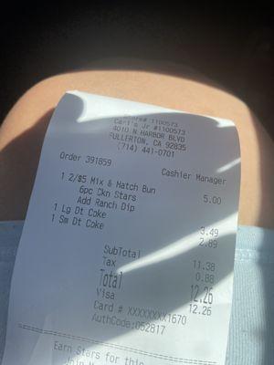 Manager charges for wrong size drinks