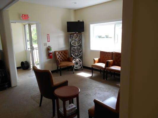 Our lobby/waiting area in our newly renovated office