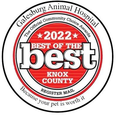 We have won Knox County Best of the Best Contest several years in a row.