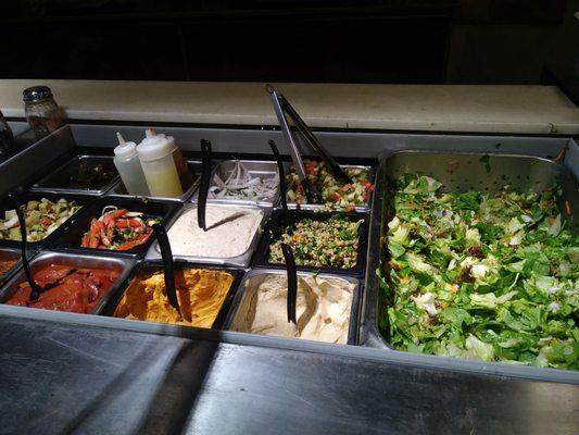 The salad bar.