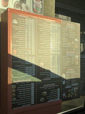 Updated Menu Prices JAN 2024