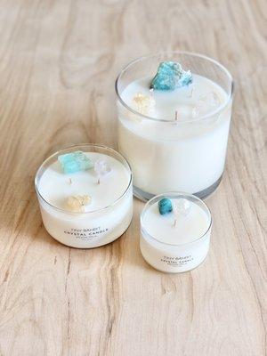 Moon Milk Crystal Candles