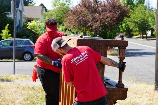 If it needs to go, give us a call for a free estimate at your home.  Michael Y and Nate make it look so easy.