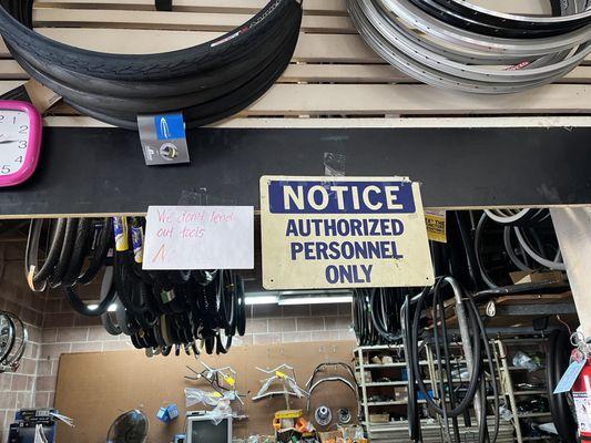 Inside Fremont Schwinn Cyclery