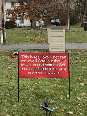 Christmas(Easter) yard sign