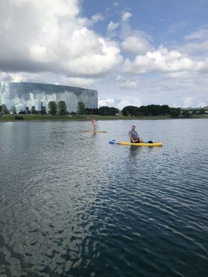 Paddle boarding