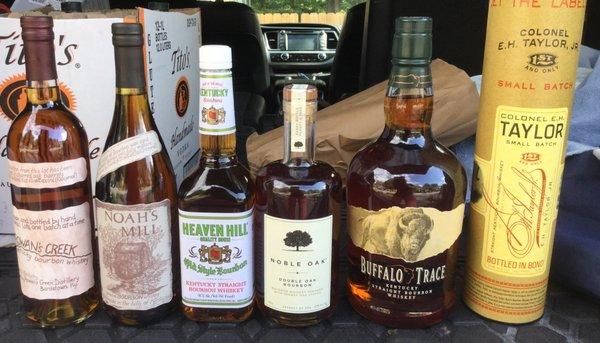 A few choice bourbons