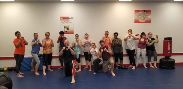 We're a fun bunch and support each other. It's a Kickboxing family.