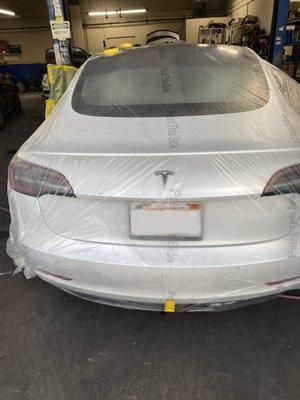 Tesla body and Paint job