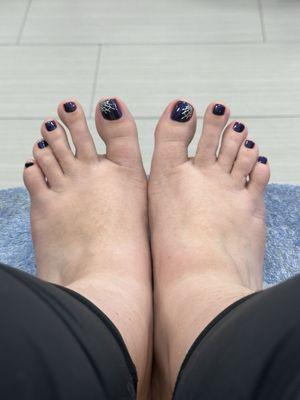 Halloween pedicure