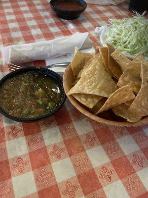 Salsa and Chips