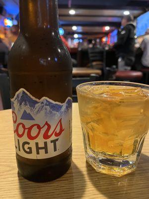 $14 for a coors light and a triple Buffalo Trace!