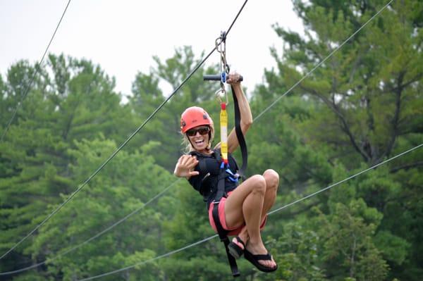 The world's longest water park zip line!