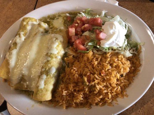 Enchiladas verdes