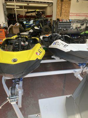 Service  and performance upgrades on all major brands of watercraft. Full service on Seadoo Sparks.