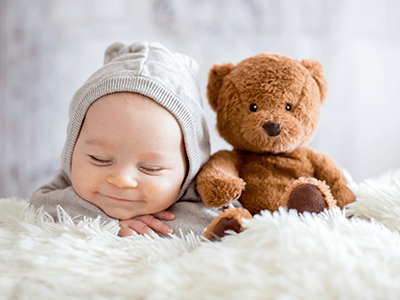 Teddy bear with your baby's recorded heartbeat with the purchase of a select ultrasound package.